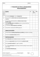 Vorschau - Lehrpläne/Lehrermaterial - Bewertungsschema Angstgeschichte - Deckblatt