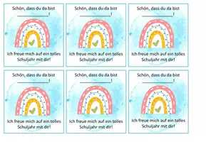 Vorschau - Mal- und Bastelvorlagen - Grußkarten zum ersten Schultag - Seite 3