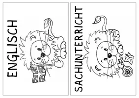 Vorschau - Bildkarten - Stundentransparenz Klassentier: Löwe - Design: DIN A5 - Seite 2