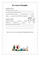 Vorschau - Arbeitsblätter - Ein neues Schuljahr - Meine Schule / Klasse / Wunschklasse - Seite 1