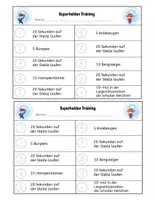 Vorschau - Arbeitsblätter - Superhelden Training 2 - Seite 1