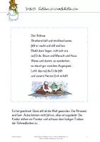 Vorschau - Arbeitsblätter - Das Schneemädchen - Deckblatt