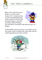 Vorschau - Arbeitsblätter - Das Schneemädchen - Seite 1