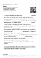 Vorschau - Arbeitsblätter - Lernposter + Arbeitsblätter zum Thema "Hobby" + Lösung & MP3 + Mindmap + Infografik - Seite 1