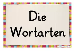Vorschau - Merkblätter - Wortarten Merkplakate - Seite 1