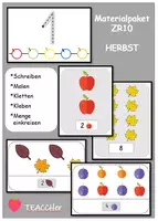 Vorschau - Arbeitsblätter - Materialpaket ZR10 - HERBST/OBST - TEACCH Klettaufgabe - Klettmappe - Deckblatt