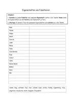 Vorschau - Arbeitsblätter - Eigenschaften von Fabeltieren mit Lösung - Deckblatt