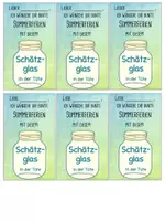 Vorschau - Mal- und Bastelvorlagen - Ferien Geschenk | Feriengruß Schätzglas in der Tüte - Seite 2
