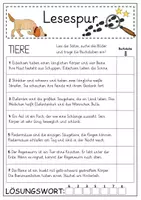 Vorschau - Arbeitsblätter - Mini-Lesespur Tiere (3-fach differenziert) - Seite 3