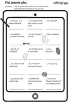 Vorschau - Arbeitsblätter - Find someone who ... Social Media - Arbeitsblatt und Template - Seite 2