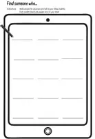 Vorschau - Arbeitsblätter - Find someone who ... Social Media - Arbeitsblatt und Template - Seite 3