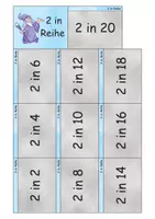 Vorschau - Anderer Materialtyp - 1x1 2er Reihe Karteikarte, + 2 in Reihe, + Umkehraufgaben, gratis! - Seite 3
