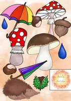 Vorschau - selbst erstellte Cliparts/Grafiken - Herbst ClipArts - Deckblatt