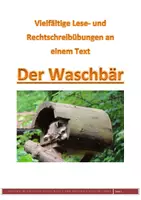 Vorschau - Arbeitsblätter - Vielfältige Lese- und Rechtschreibübungen an EINEM Text - Der Waschbär - Deckblatt