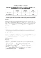 Vorschau - Arbeitsblätter - Anredepronomen in Briefen mit Differenzierung - Deckblatt