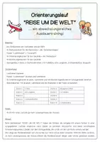 Vorschau - Stundenentwürfe - Orientierungslauf REISE UM DIE WELT - Seite 1