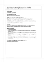 Vorschau - Arbeitsblätter - Schriftliche Multiplikation bis 10000 - Seite 1