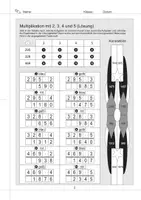 Vorschau - Arbeitsblätter - Schriftliche Multiplikation bis 10000 - Seite 3
