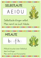 Vorschau - Poster - Aushang (Vokale und Konsonanten) - Seite 1