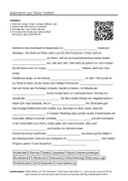 Vorschau - Arbeitsblätter - Arbeitsblätter zum Thema "Krefeld" + Lösung & MP3 + - Deckblatt