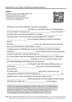 Vorschau - Arbeitsblätter - Arbeitsblätter zum Thema "Oldenburg (Niedersachsen)" + Lösung & MP3 + Mindmap + Infografik - Deckblatt