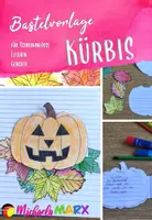 Vorschau - Anderer Materialtyp - Halloween Kürbis Craftivity für Elfchen, Gedichte oder kleine Schreibanlässe - Deckblatt