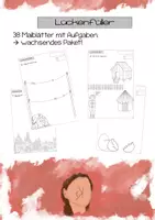 Vorschau - Arbeitsblätter - Lückenfüller Kunst I Vertretung I Ich bin fertig I Zusatzaufgaben - Deckblatt