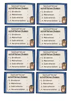 Vorschau - Fördermaterial/Inklusion - Hilfe I Spickzettel schriftliche Division - Seite 1