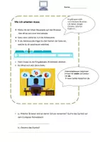 Vorschau - Arbeitsblätter - Wir arbeiten am Computer! Das Internet Teil 1 - Seite 1