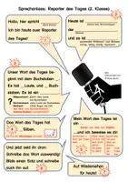 Vorschau - Merkblätter - Sprechanlass Reporter Des Tages - Deckblatt