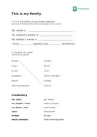 Vorschau - Arbeitsblätter - This is my family pdf - Deckblatt