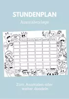 Vorschau - Arbeitsblätter - Stundenplan Monster - Deckblatt