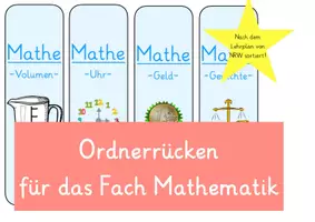Vorschau - Anderer Materialtyp - Ordnerrücken Mathe - Seite 1