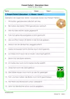 Vorschau - Arbeitsblätter - Present Perfect Übungen mit Lösungen für die 6. Klasse - Übersetzen üben - Seite 1