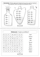 Vorschau - Arbeitsblätter - Halloween - Übungsheft (2.Klasse/ Mathe/ Deutsch/ Kunst) - Seite 3