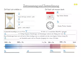 Vorschau - Arbeitsblätter - Zeitmessung/ Zeitrechnung - Einstieg in die Geschichte - Seite 2