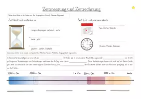 Vorschau - Arbeitsblätter - Zeitmessung/ Zeitrechnung - Einstieg in die Geschichte - Seite 3