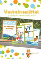 Vorschau - Arbeitsblätter - Yoga-Karten ,Verkehrsmittel' - Asanas & Merkspiel - Deckblatt