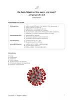 Vorschau - Stundenentwürfe - Die Keim-Detektive: Was macht uns krank? - Deckblatt