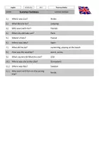 Vorschau - Arbeitsblätter - Topic: Summer Holidays - Seite 2