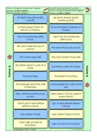Vorschau - Spiele - Tandem Activity / Tandembögen zu Verneinungen mit don't / doesn't im Simple Present - Seite 1