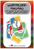 Vorschau - Spiele - Wortfelder-MauMau - Kartenspiel für die Freiarbeit - Deckblatt