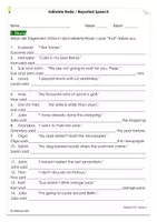 Vorschau - Arbeitsblätter - Indirect Speech / Reported Speech - Mit Lösungen - Seite 2