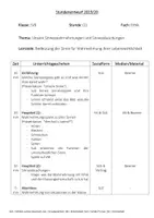 Vorschau - Stundenentwürfe - Komplette Ethik/NuT Stunde: Sinneswahrnehmung - Seite 1