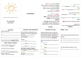 Vorschau - Arbeitsblätter - Wortarten Merkheft Klasse 5 - Seite 1