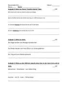 Vorschau - Klassenarbeiten - Klassenarbeit Klasse 6/7 Vorgangsbeschreibung und Aktiv Passiv - Seite 2