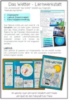 Vorschau - Stundenentwürfe - Wetter und Klima – Wetterbeobachtung, Wettererscheinungen, Klimadiagramm, Wetterdaten | Lernwerkstatt, Lapbook, Beobachtungsheft, Lernspiele, Materialpaket 4., 5., 6. Klasse, Grundschule, Sekundarstufe - Seite 2