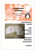 Vorschau - Stundenentwürfe - Rezeptschreiben - ES 8. Klasse - Deckblatt