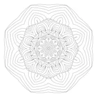 Vorschau - Mal- und Bastelvorlagen - Malvorlage Ausmalbild Mandala 1,50m x 1,50m Riesenposter - Deckblatt