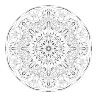 Vorschau - Mal- und Bastelvorlagen - Malvorlage Ausmalbild Mandala 1,50m x 1,50m Riesenposter - Seite 2